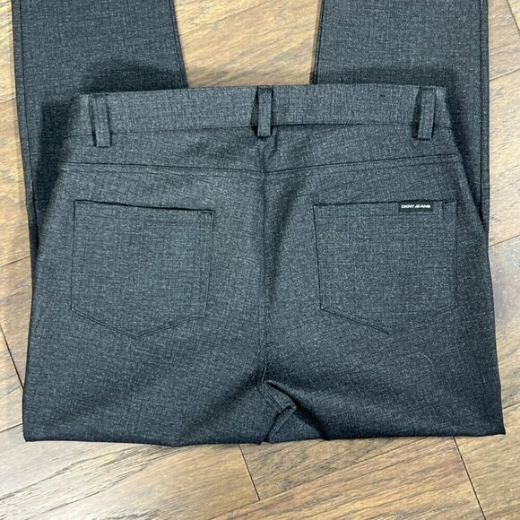 DKNY JEANS Ponte Knit Dress Pants Charcoal Gray Sz S NWOT - Picture 4 of 6